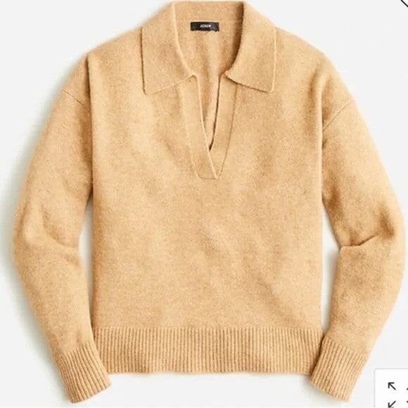 J.Crew Collared V-Neck Sweater In Supersoft Yarn - XXS - Picture 1 of 4